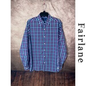 Fairlane~Non Iron Stretch~Slim Fit~Button Down Shirt~Men’s size L~NWOT